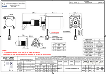 NEMA 17 Stepper Motor 170mm integrated lead-screw