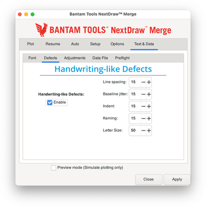 Bantam Tools NextDraw Merge Software