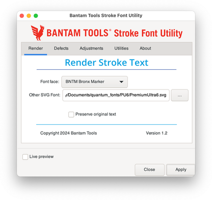 Bantam Tools NextDraw Merge Software