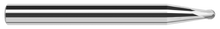 Harvey Tool 1/4" Tapered-Reach, Ball End Mill for Aluminum