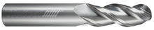 Helical 1/4" 3-Flute 40º Helix Ball End Mill