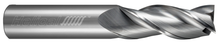 Helical 1/4" 3-Flute 35º Helix Square End Mill